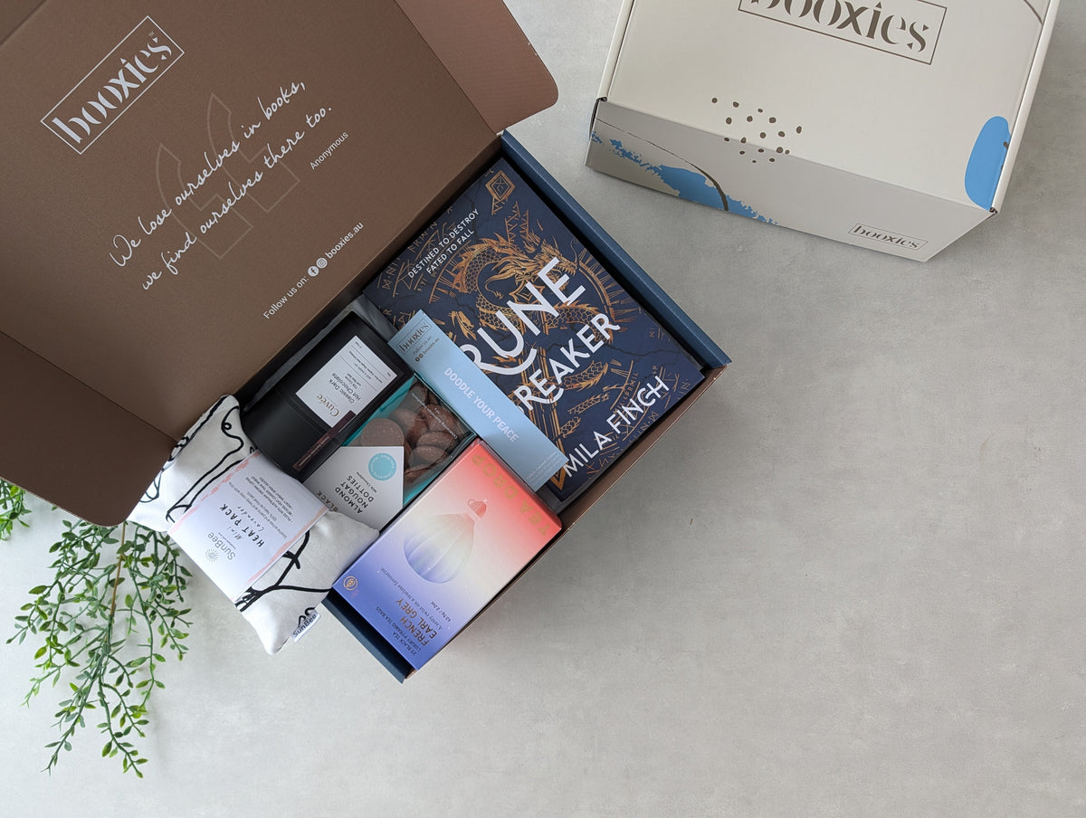 A warm hug curated booxies box