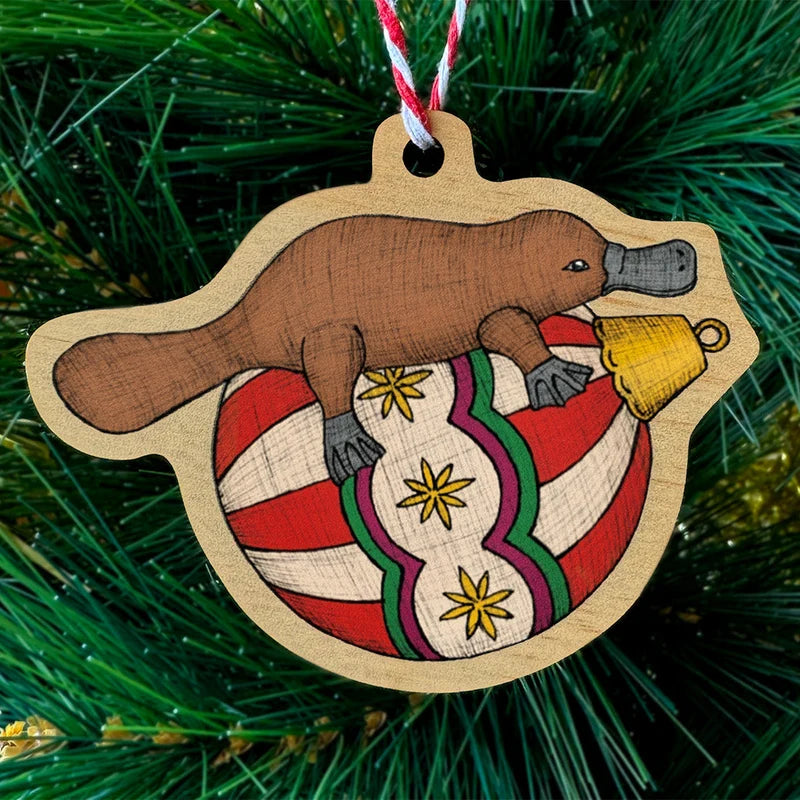 Platypus christmas ornament
