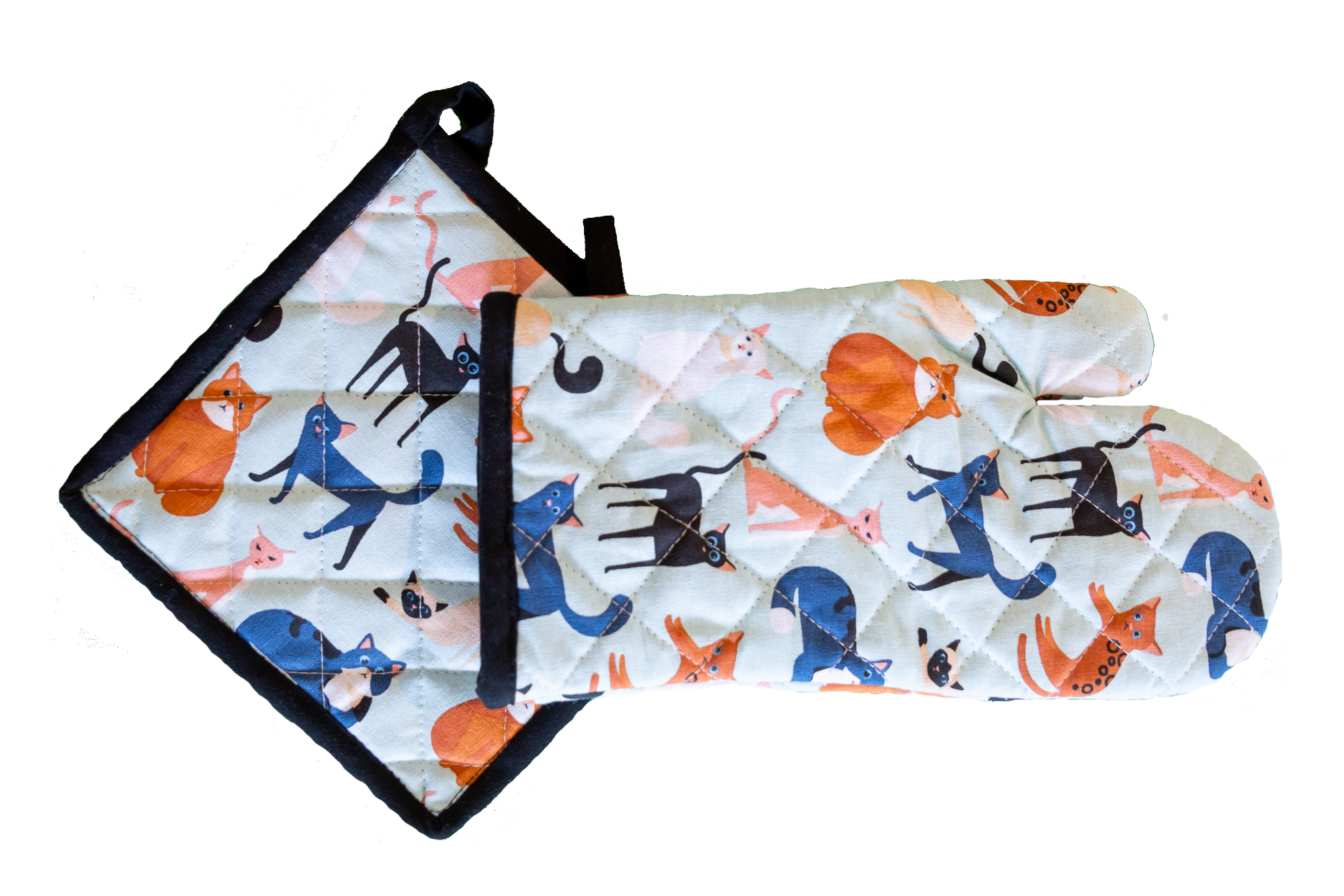 oven glove and tea pot holder set