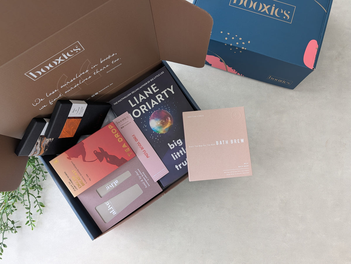 pages & pampering curated booxies in a box