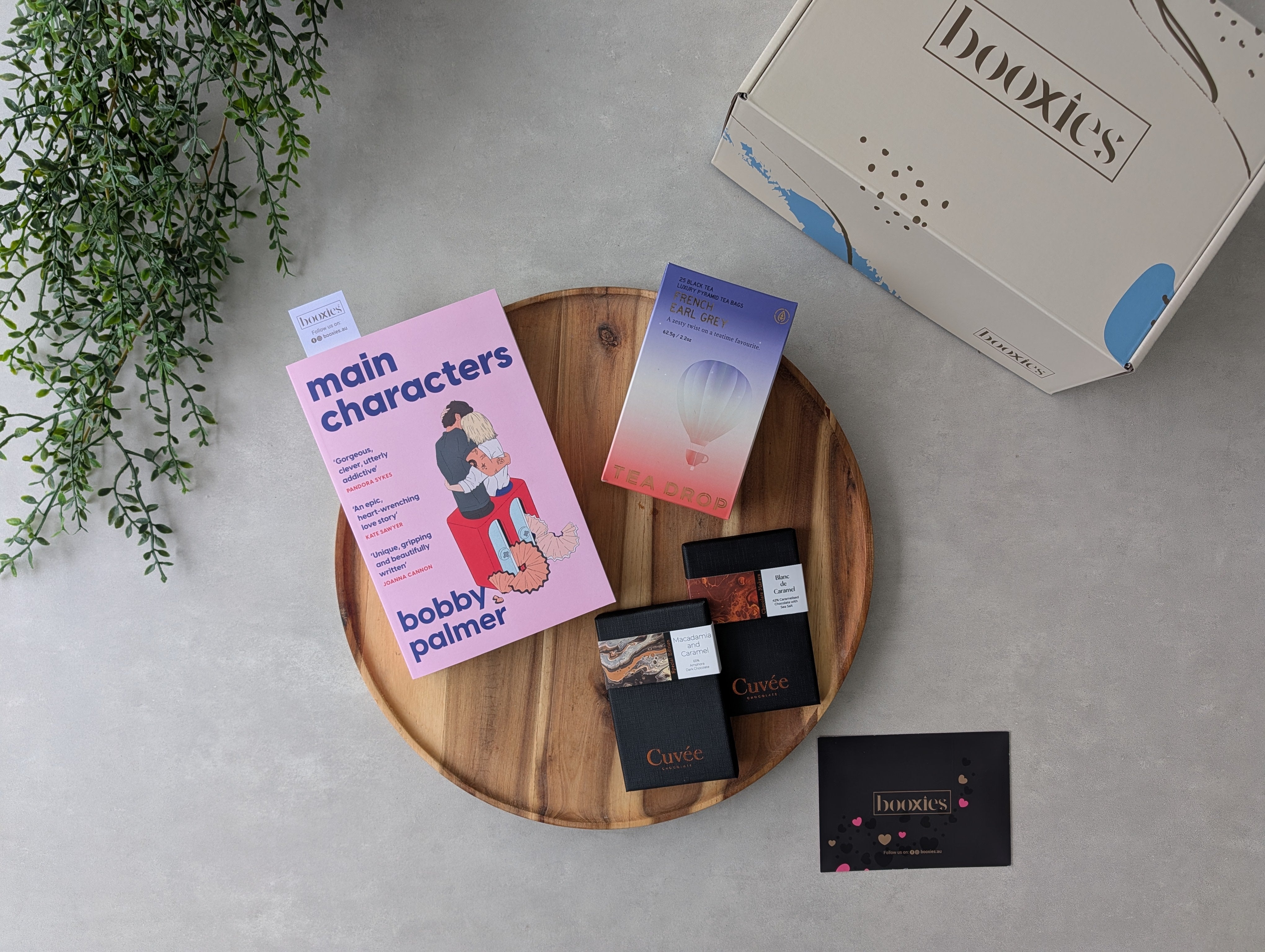 The Reading Ritual booxies gift box flatlay