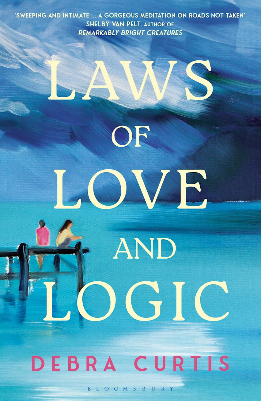 Book cover of 'Laws of Love and Logic' with a blue ocean and dock scene.