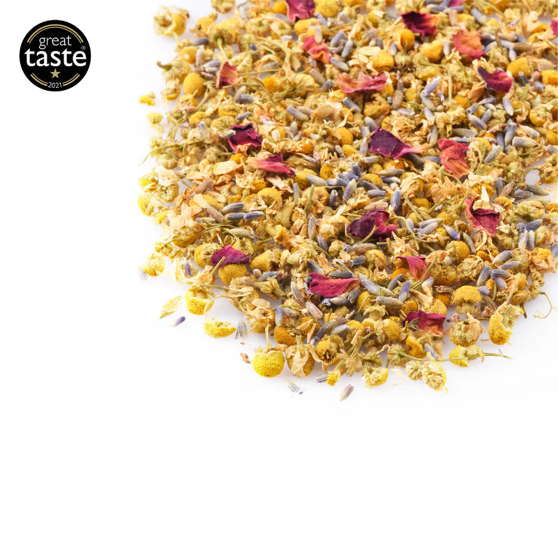 chamomile blossoms heral tea