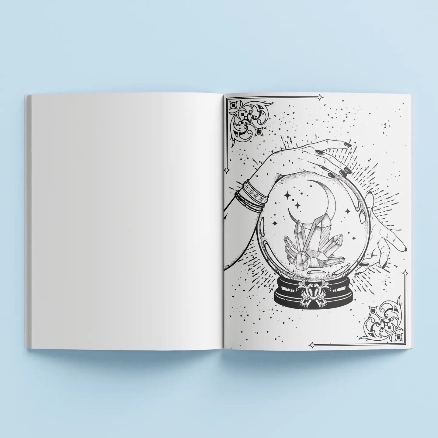 zen colouing book celestial