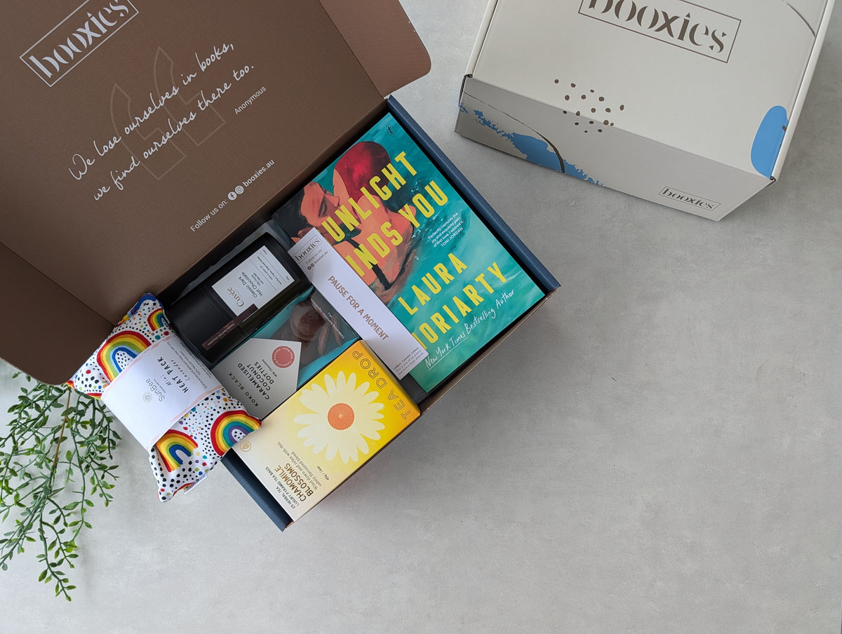 A warm hug curated booxies box