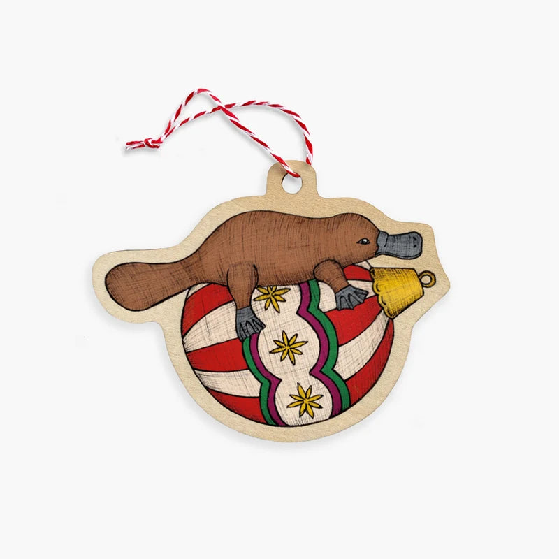 Platypus christmas ornament