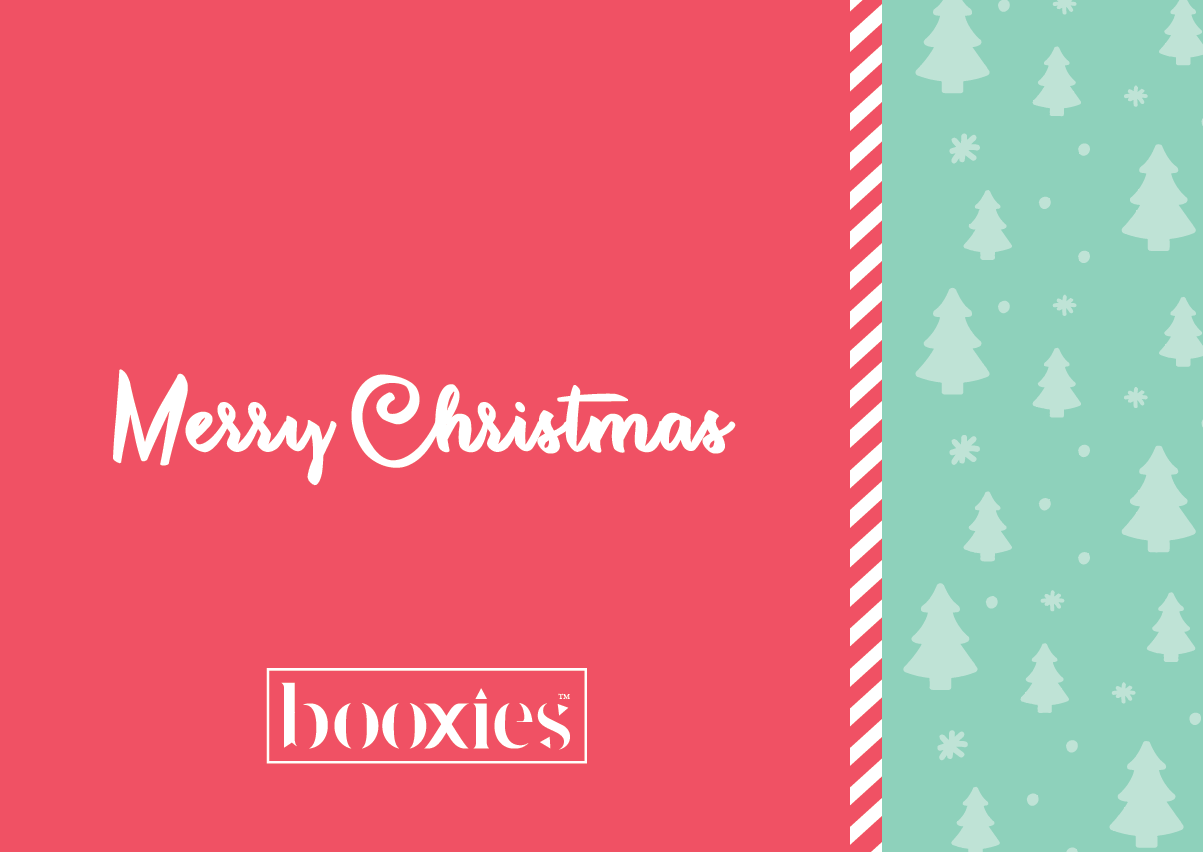 Christmas booxies card - complimentary