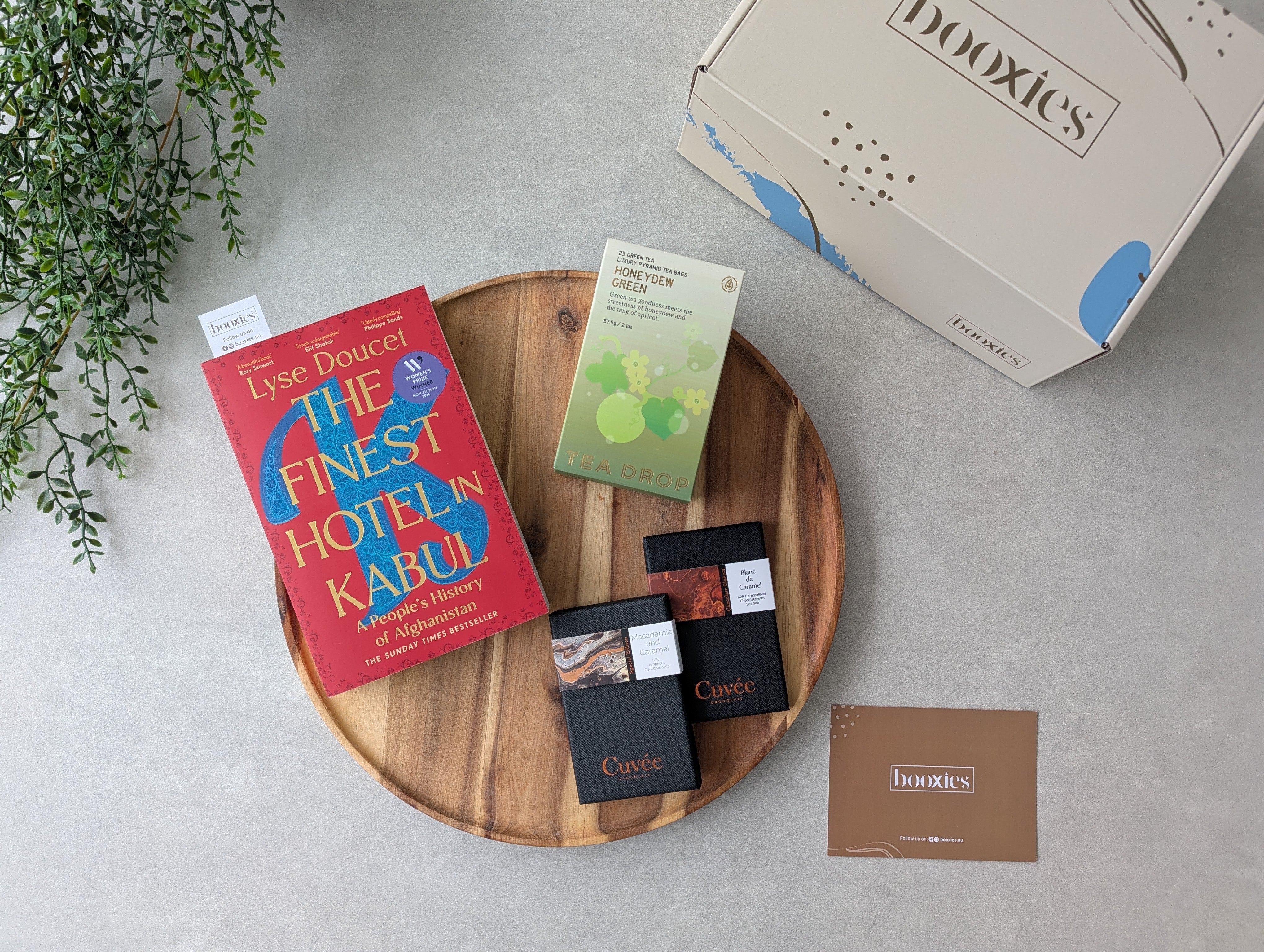 The Reading Ritual booxies gift box flatlay