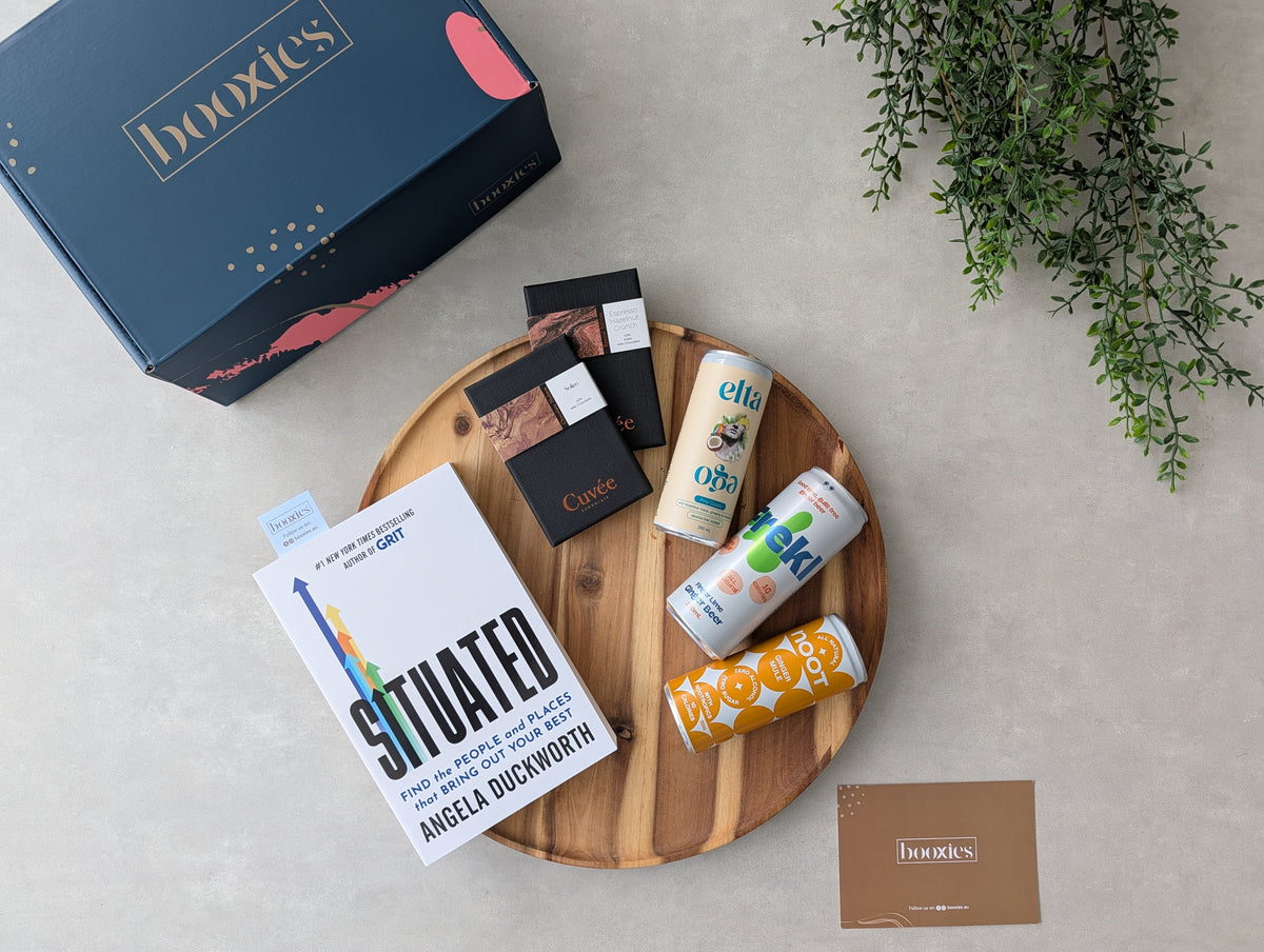 zero edit curated booxies flatlay