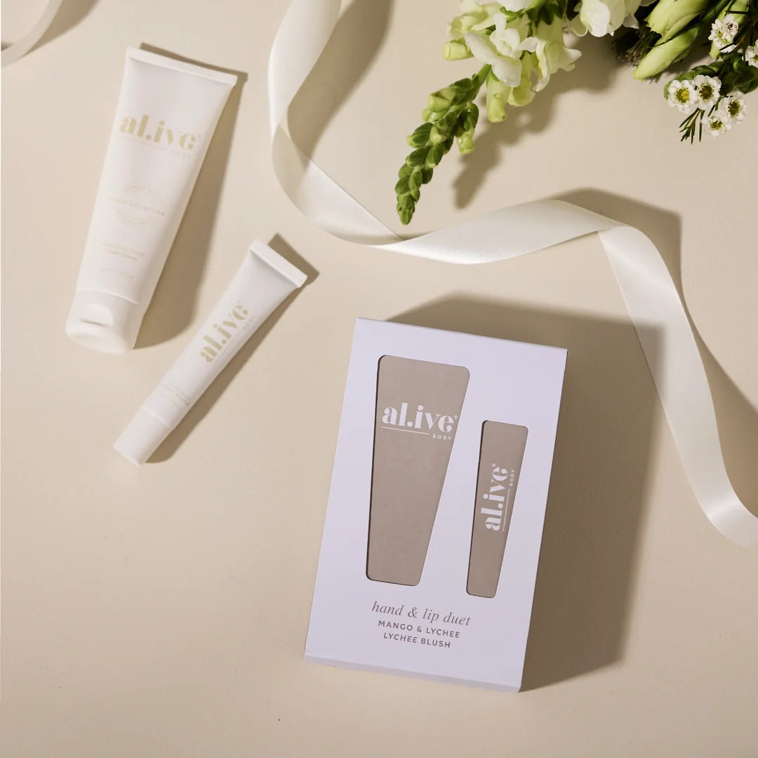 al.ive hand and ip duet - mango & lychee blush