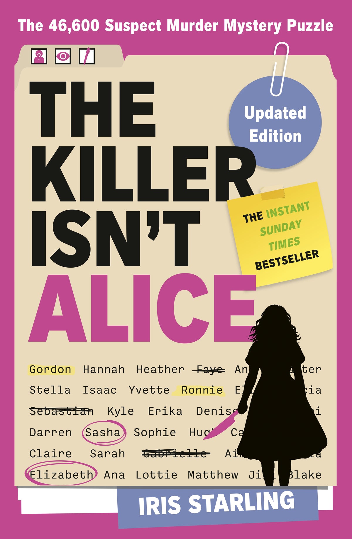 The killer isn't alice by Iris Staring a puzzle murder mustery