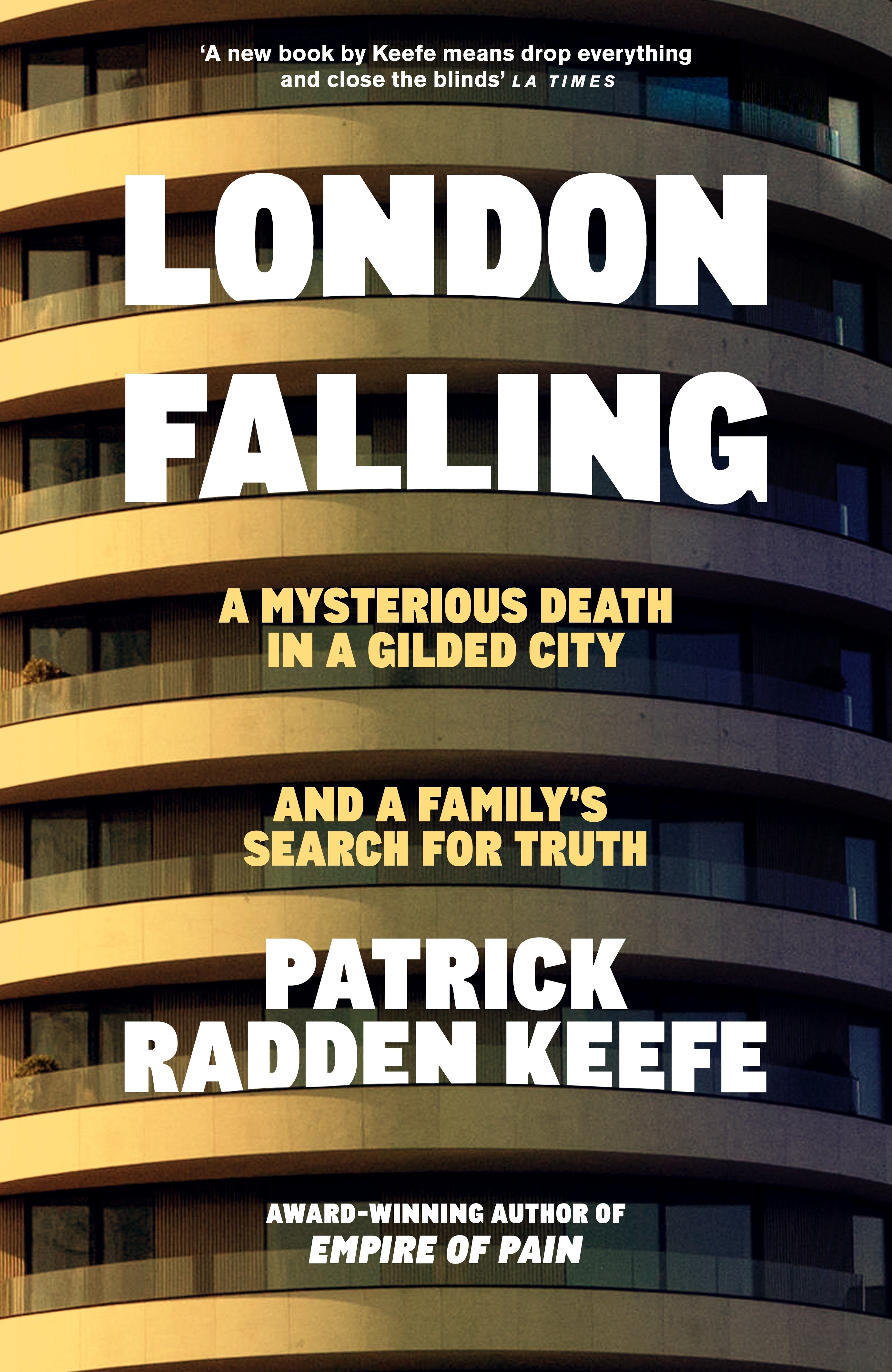 Book cover of 'London Falling' with a building in the background