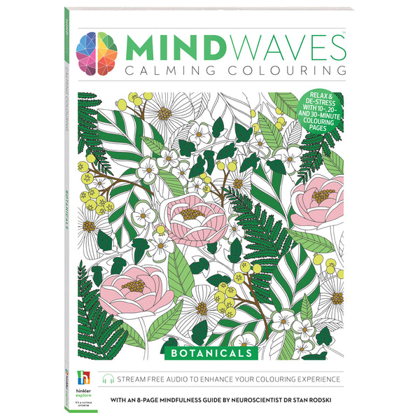 mindwaves calming colouring botanicals