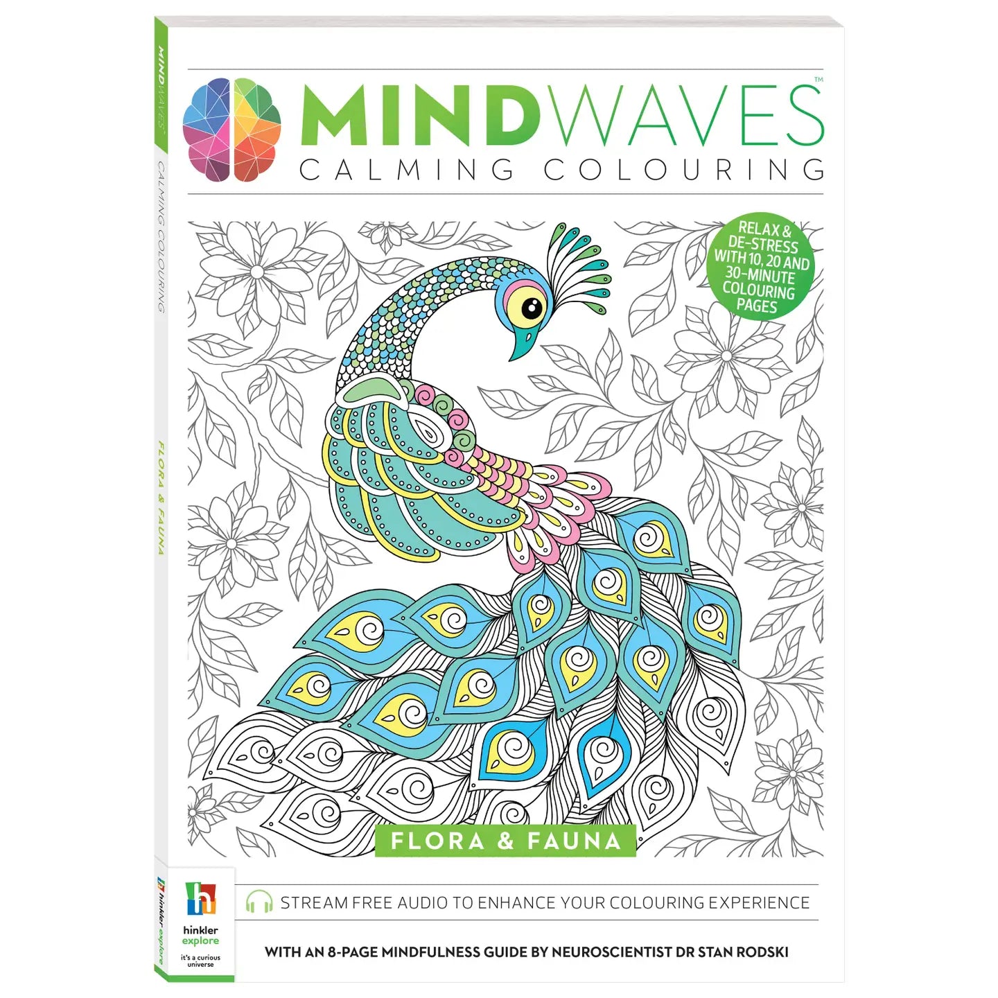 mindwaes calming colouring book Flora & Fauna