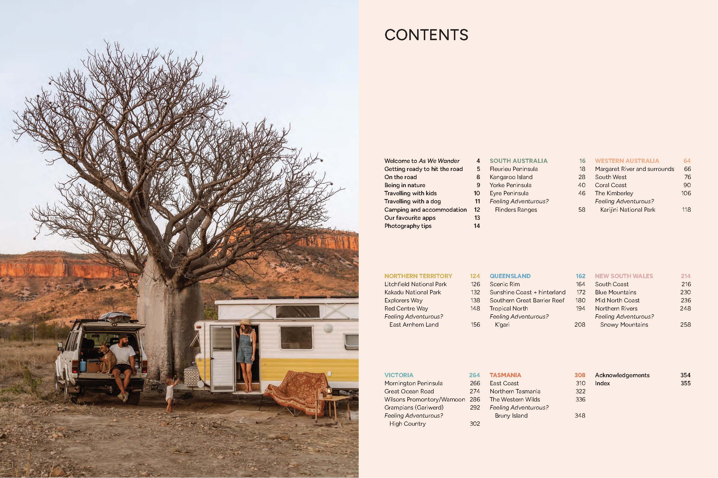 Camper van parked under a tree with a scenic background