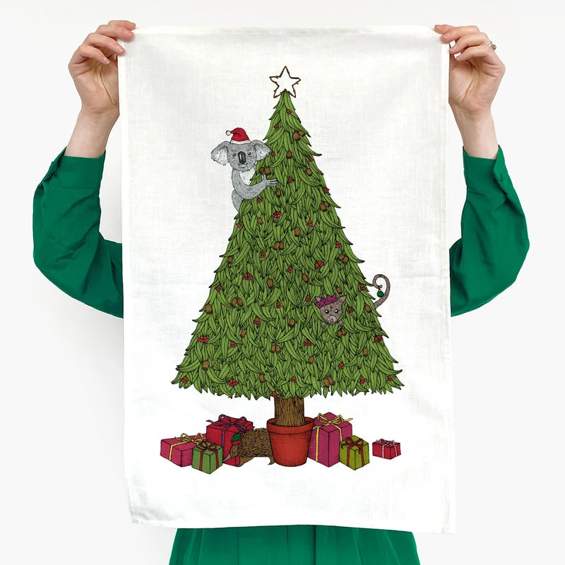 Australian christmas tea towel from Nonsense Maker