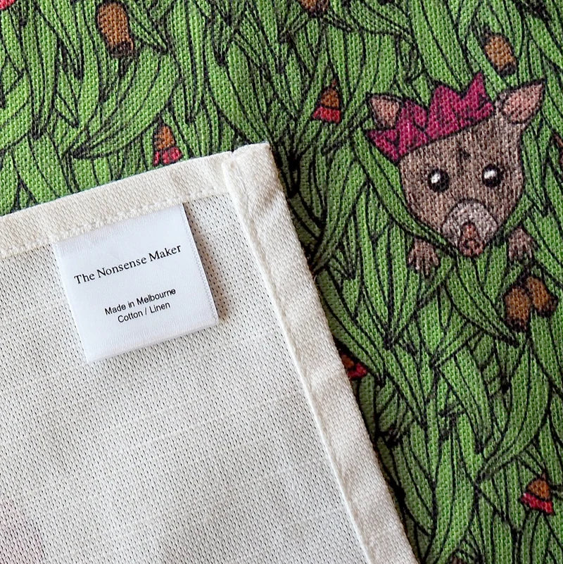 Australian christmas tea towel from Nonsense Maker