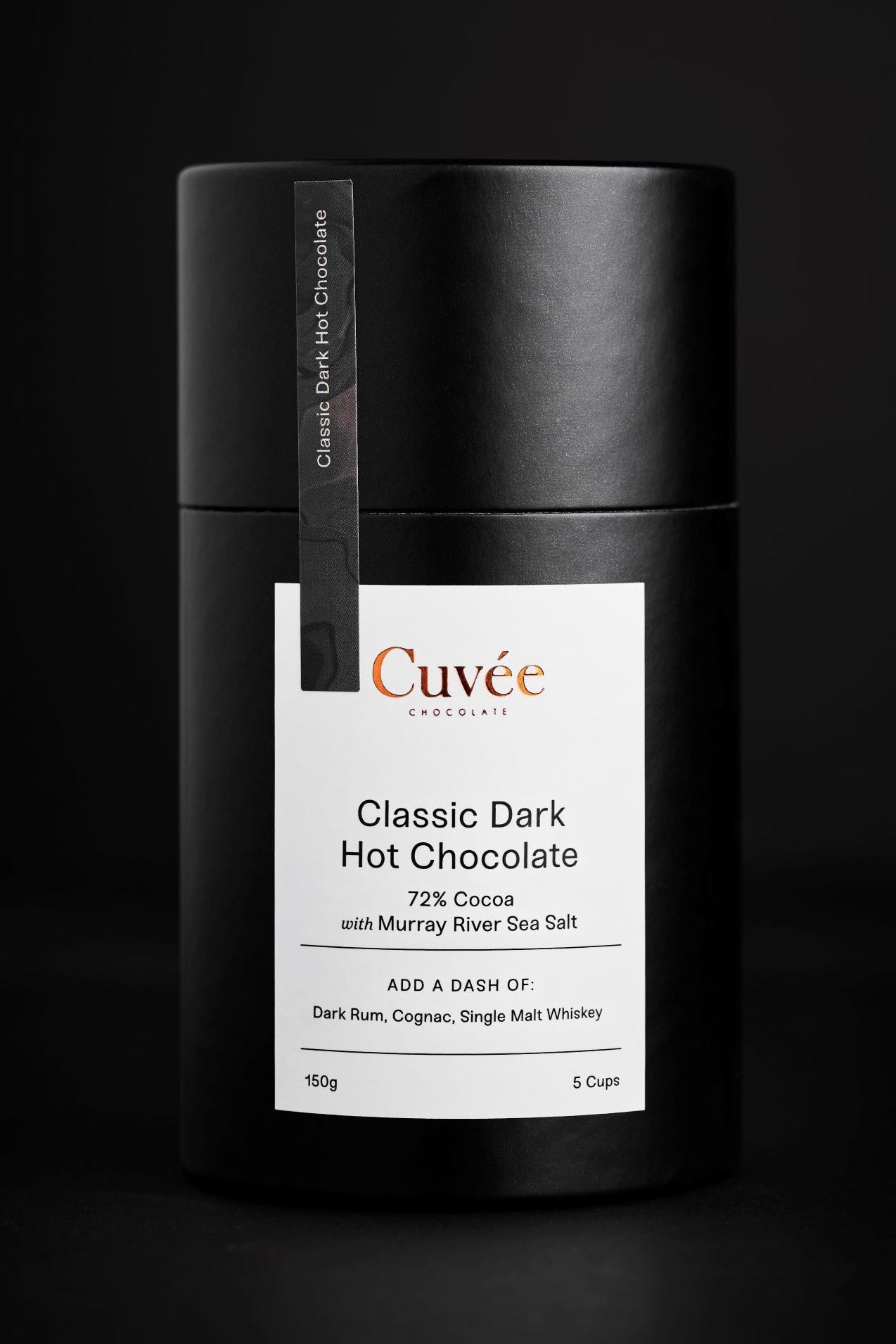 Cuvée Classic Dark Hot Chocolate - with sea salt 150g-booxies