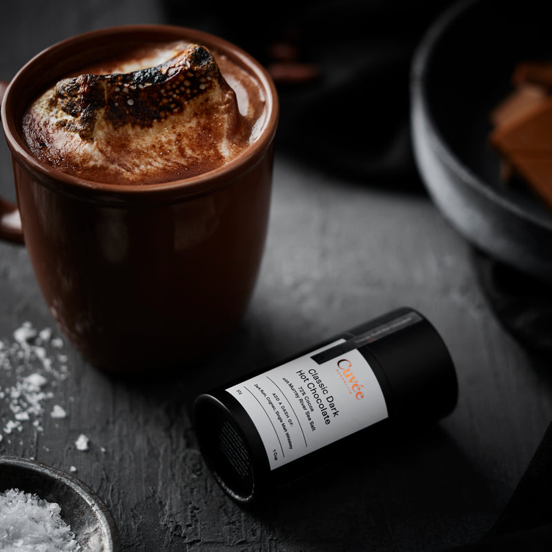 Cuvée Classic Dark Hot Chocolate - with sea salt 150g-booxies