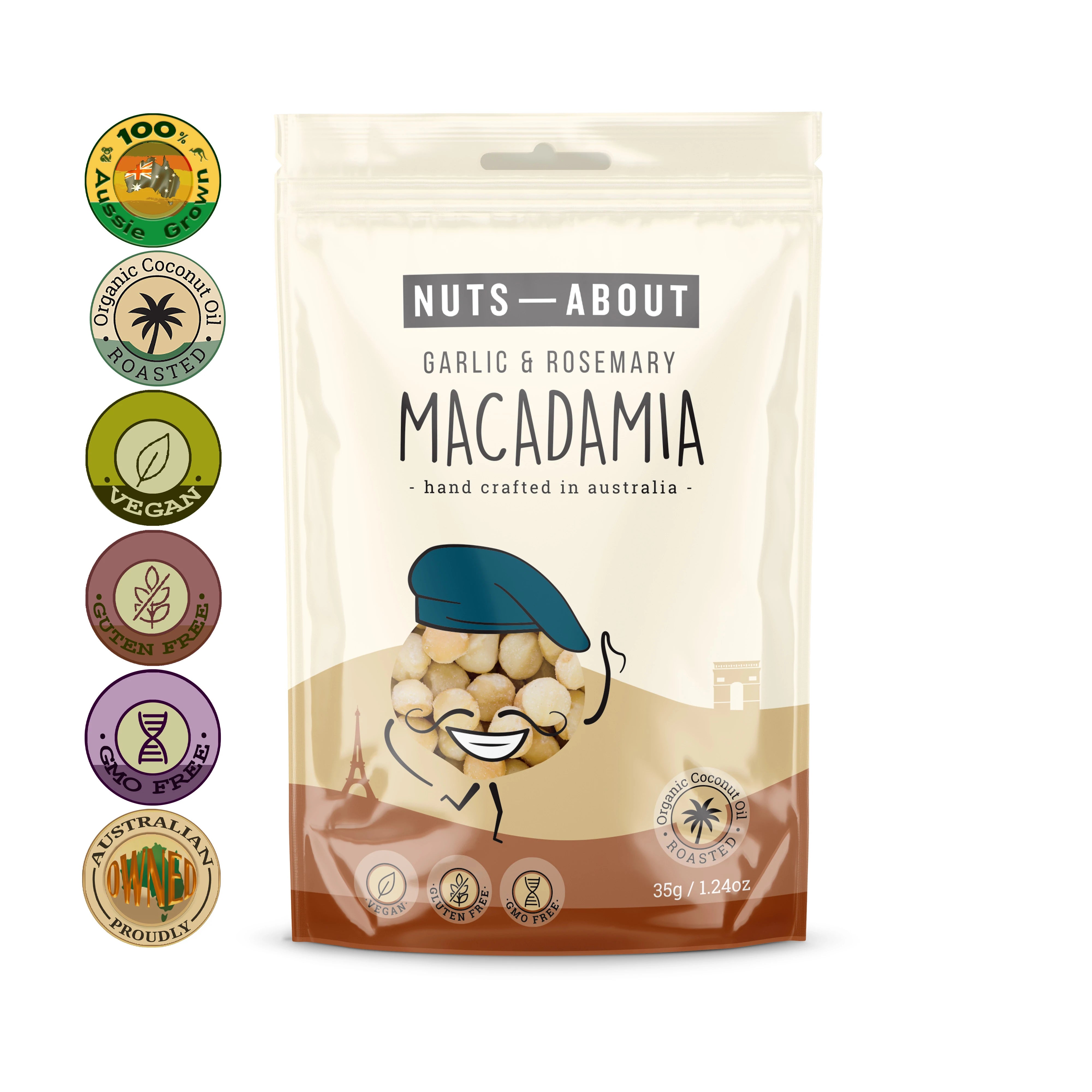 Macadamia garlic rosemary