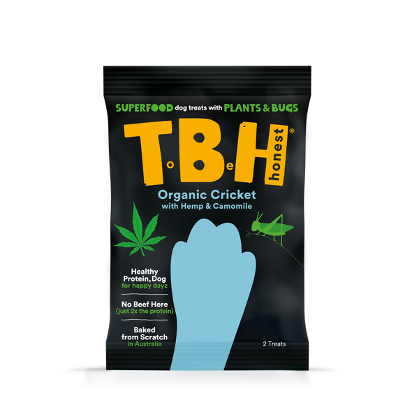 organic cricket hemp camomile pet treat tbh