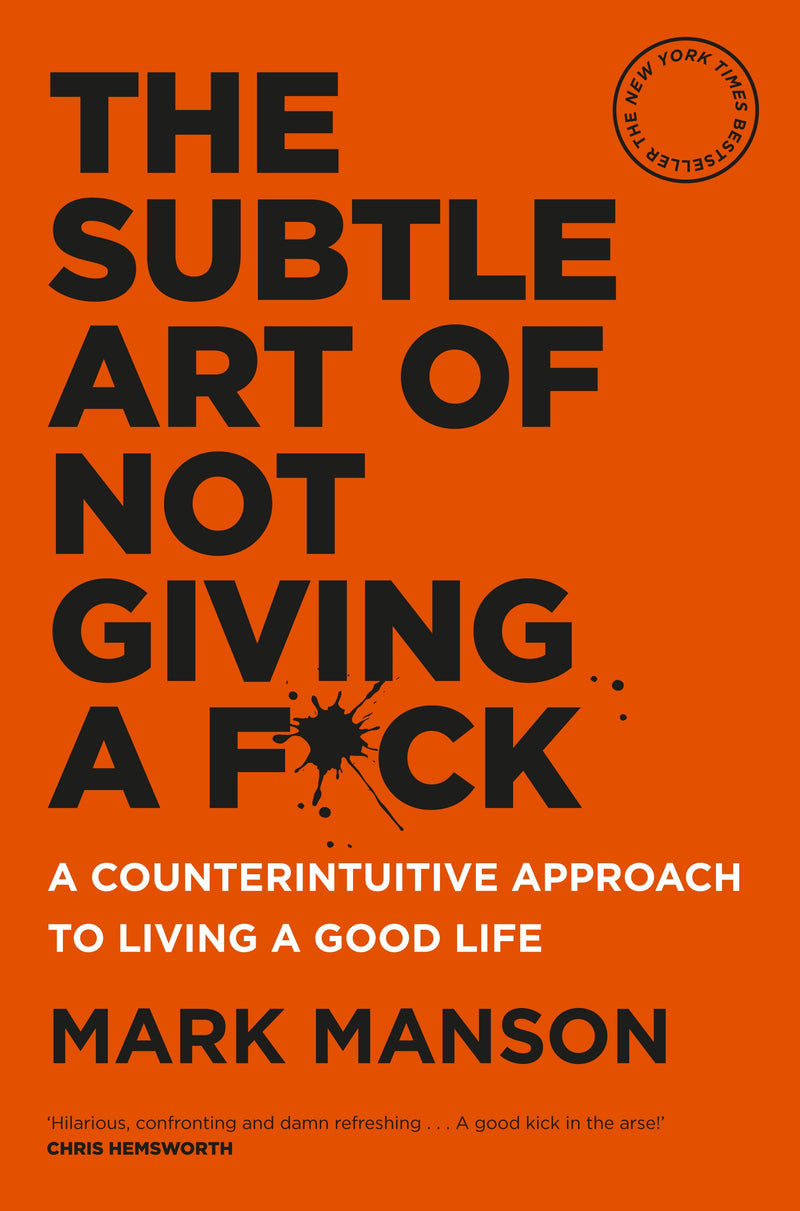 The Subtle Art of Not Giving a F*ck by Mark Manson non fiction booxies
